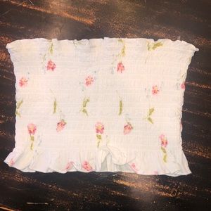 Floral tube top